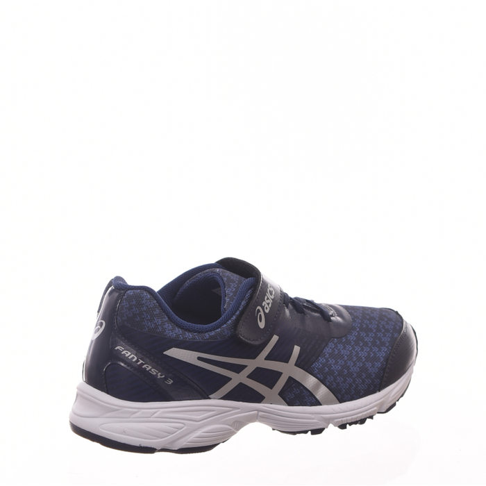 Tênis ASICS Fantasy 3 PS com Velcro Azum Marinho e Prata