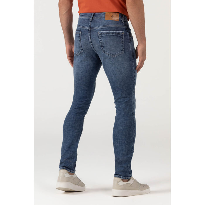 Calça Dlz Skinny AEE Lisa com Bolso Azul Escuro