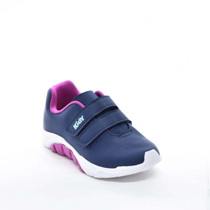 Tênis Kidy Anatômico Ortopédico Tecnologia Respi-tec Sola Antiderrapante Fechamento Dois Velcros Azu