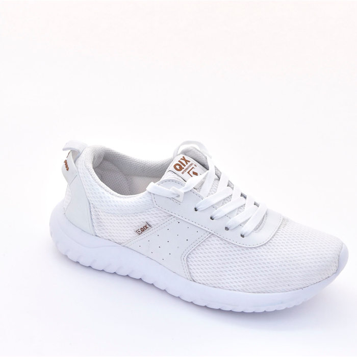 Tênis Qix Light Tela Detalhe Microperfuros Branco