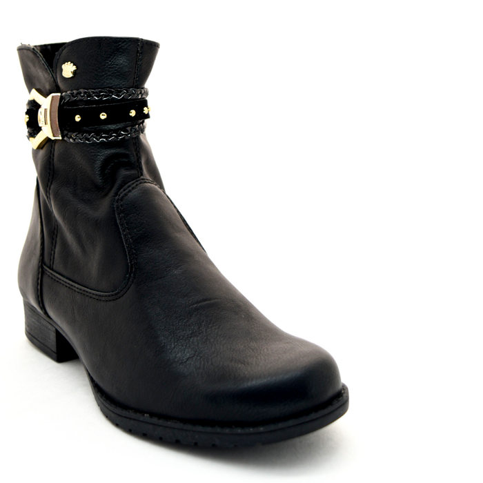 Bota Pink Cats Detalhe Fivela Preta