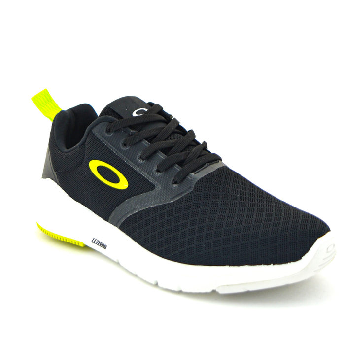 Tênis Jogger Oakley Evzero Fly Tela Aplicação Logo Neon Preto e Verde