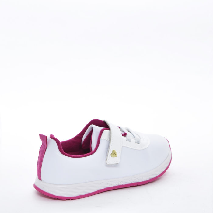 Tênis Jogger Molekinha Tecnologia Fresh Tech Fechamento Velcro Solado Trabalhado Branco