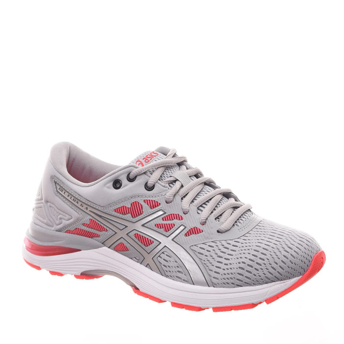 Tênis ASICS Gel Flux 5 A Mesh Cinza e Rosa