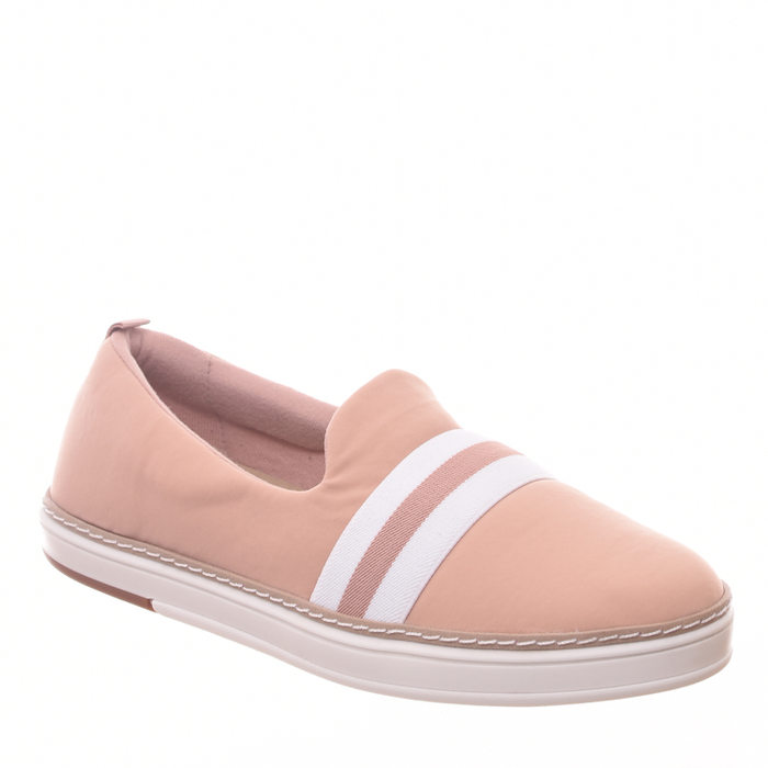 TÊNIS SLIP MODARE ULTRA CONFORTO LYCRA COM DTEALHE ELÁSTISO LISTRA ROSA E BRANCO