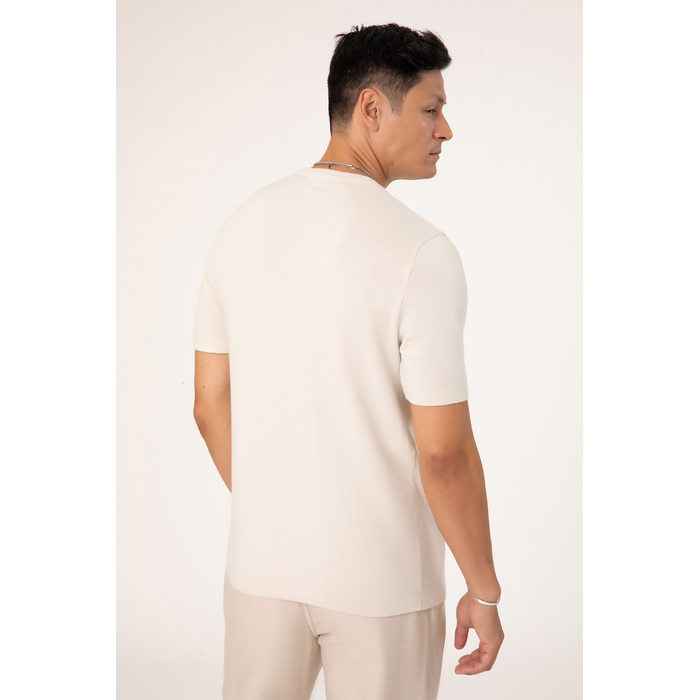 Camiseta Dlz Algodão Manga Curta Lisa Bege