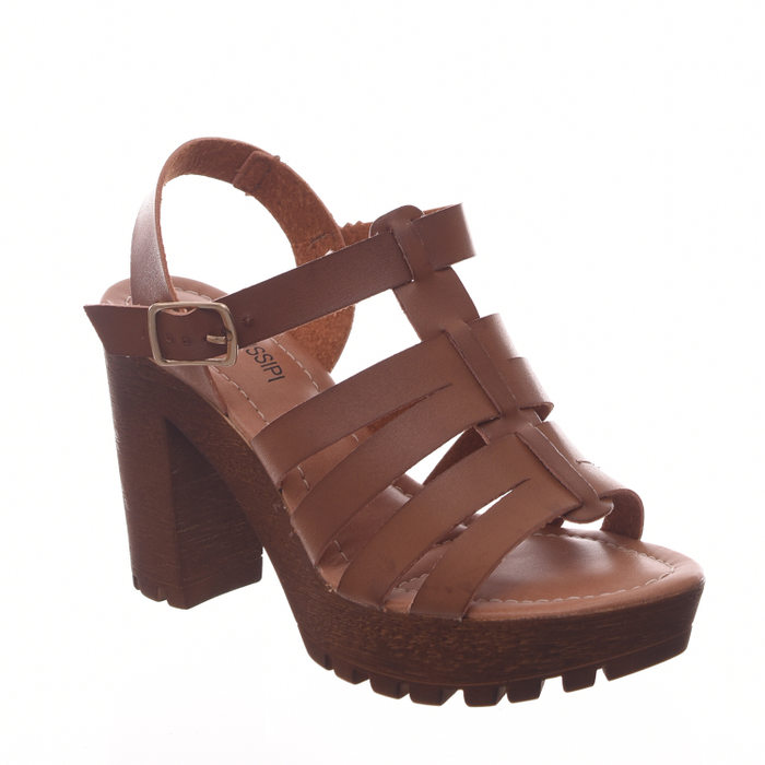 SANDÁLIA MEIA PATA MISSISSIPI TRATORADA SALTO GROSSO CARAMELO