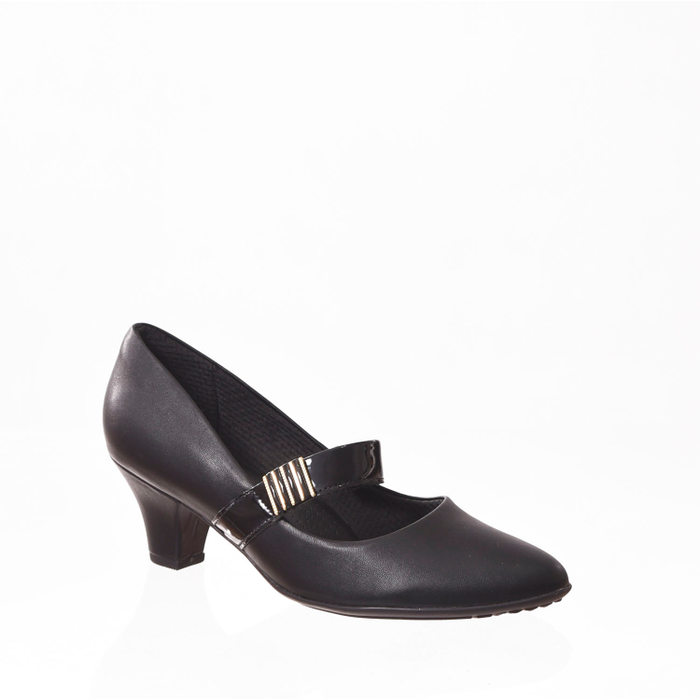 SAPATO BONECA PICCADILLY DETALHE VERNIZ FIVELA PRETA