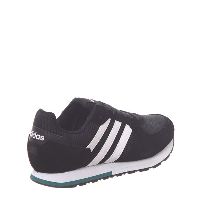 Tênis Jogger Adidas 8K Detalhe Camurça Preto e Branco