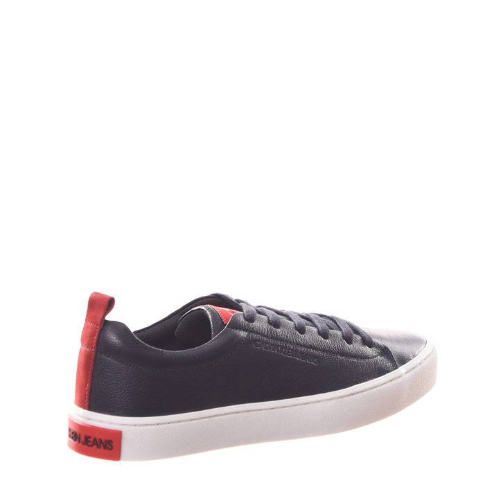 Tênis Calvin Klein Couro Legítimo Azul Marinho