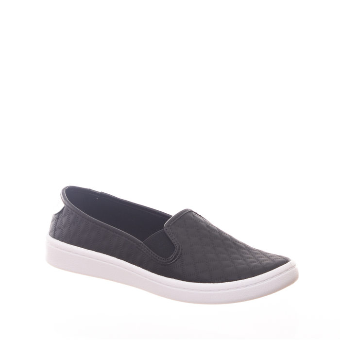 Tênis Moleca Slip-On Cabedal Trabalhado Palminha Flow Preto