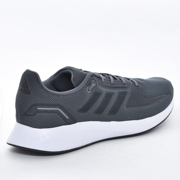 Tênis Jogger Adidas Runfalcon 2.0 Mesh com Recortes Emborrachado Solado Trabalhado Chumbo