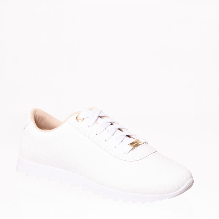Tênis Jogger Moleca Detalhe Matelassê Solado Tratorado Branco
