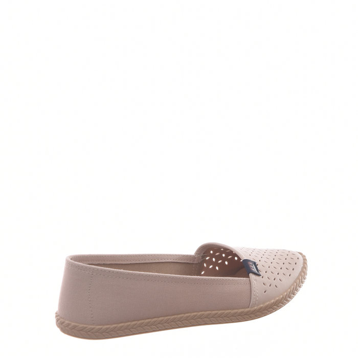 Sapatilha Moleca Microperfuros Bege