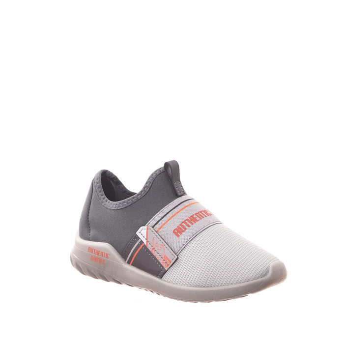 Tênis Slip-On Grendene Autentic Games Detalhe Elástico Acompanha Brinde Cinza e Grafite