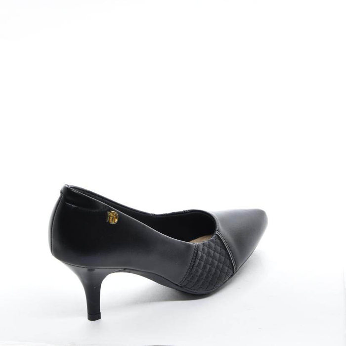 Sapato Scarpin Modare Ultraconforto Tecnologia Joanete Liso com Recortes Lateral Matelassê Bico e Sa
