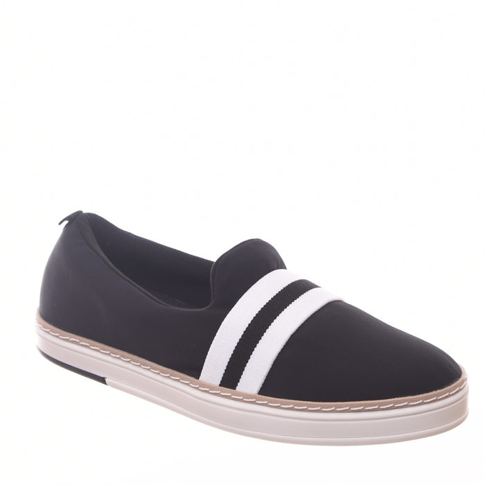 TÊNIS SLIP MODARE ULTRA CONFORTO LYCRA COM DTEALHE ELÁSTISO LISTRA PRETO E BRANCO