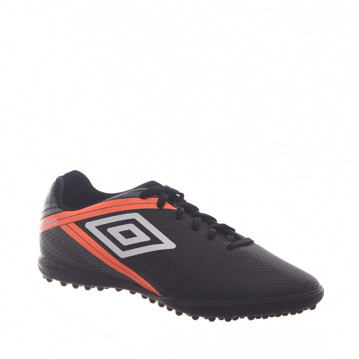 Chuteira Society Umbro Drako Preto e Laranja