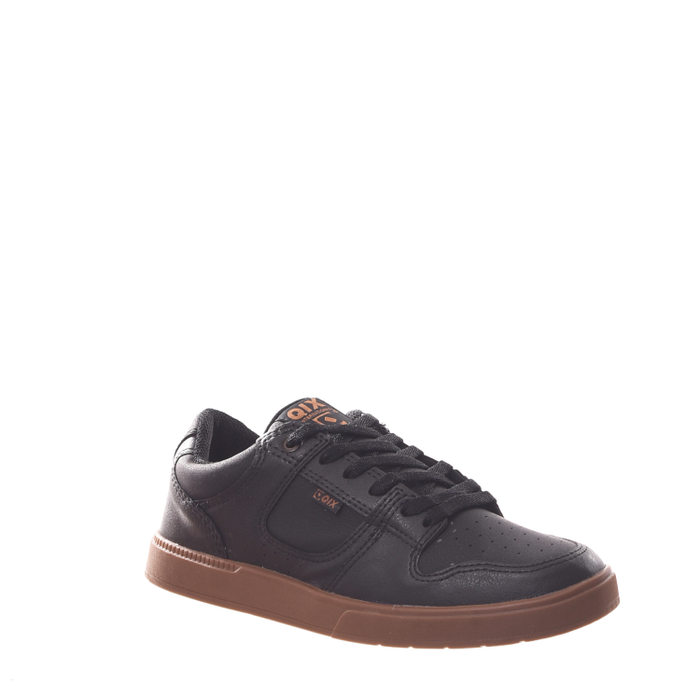 Tênis Skate Qix Slang Sola Bege Detalhe Costura Preto