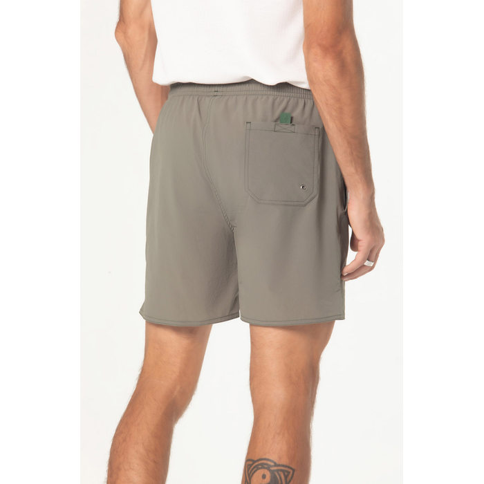 Short Banho Dlz Poliamida Elastano Cós Elástico com Amarração Liso Aplicação Logo Bolso Embutido Ver