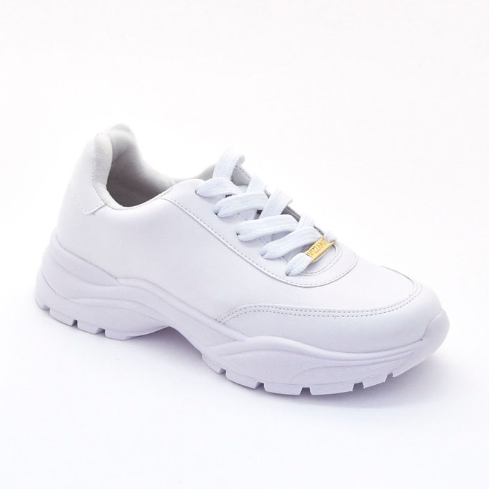 Tênis Chunky Vizzano Detalhe Verniz Branco