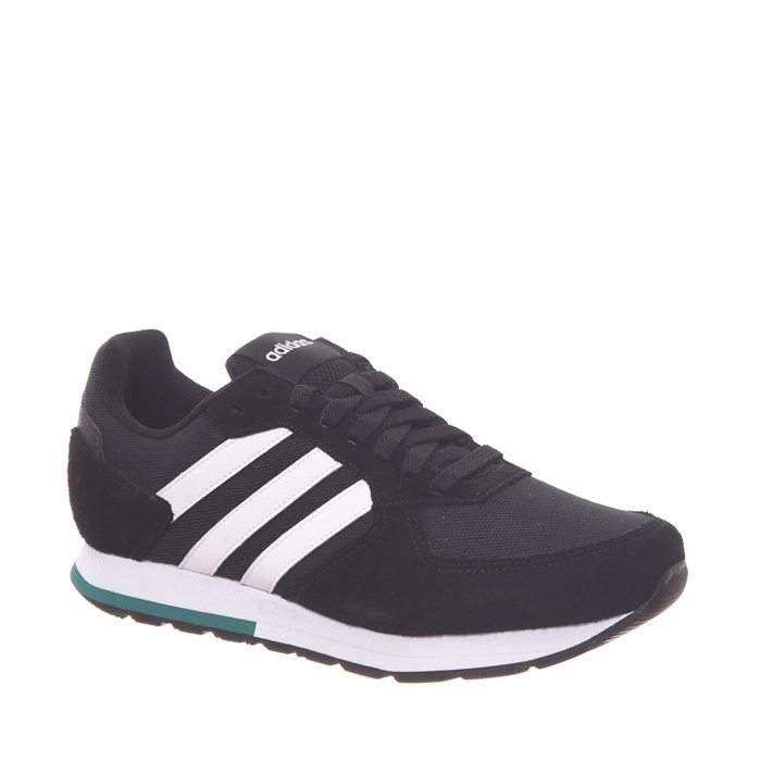 Tênis Jogger Adidas 8K Detalhe Camurça Preto e Branco