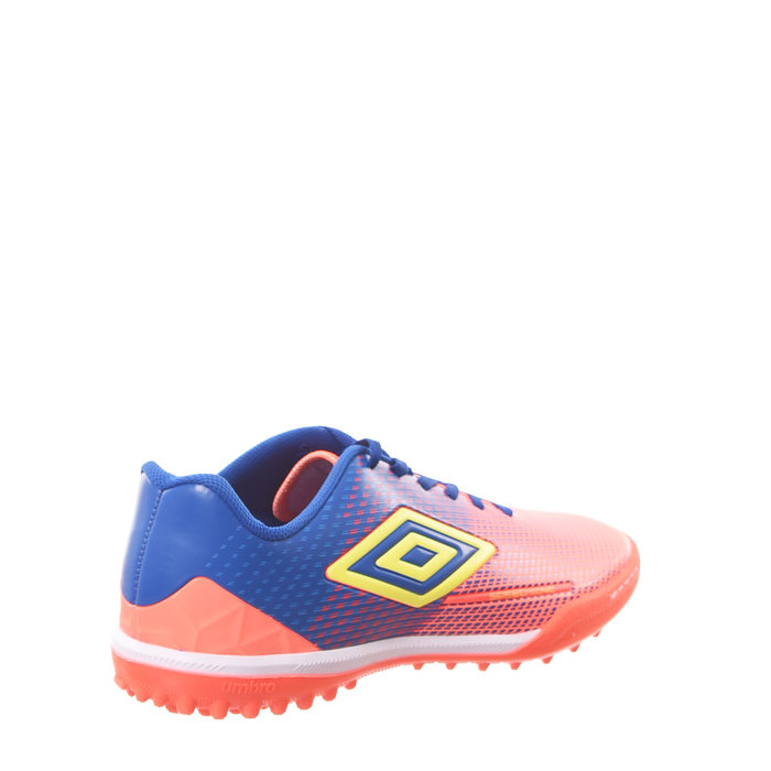 Chuteira Society Umbro Seep Sonic Azul e Coral