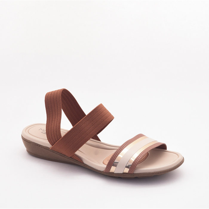 SANDÁLIA RASTEIRA MODARE ULTRA CONFORTO DETALHE ELÁSTICO MARROM