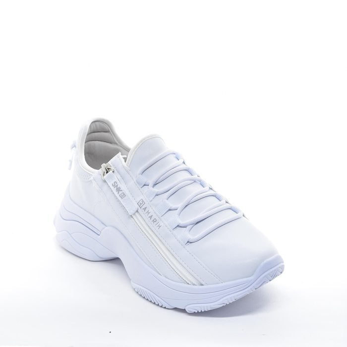 Tênis Chunky Ramarim Slip-On com Recortes Detalhe Pesponto Fechamento Lateral Zíper Solado Trabalhad