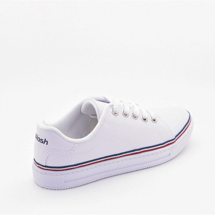 Tênis Kolosh Flatform Detalhe Listra Lateral Aplicação Metal Logo Branco