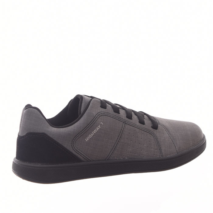 Sapatênis West Coast Highway Detalhe Camurça Cadarço Elástico Cinza