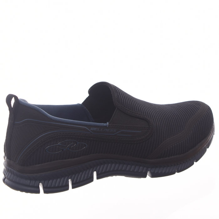 Tênis Slip-On Olympikus Wellness Palmilha Feetpad Preto e Azul Marinho