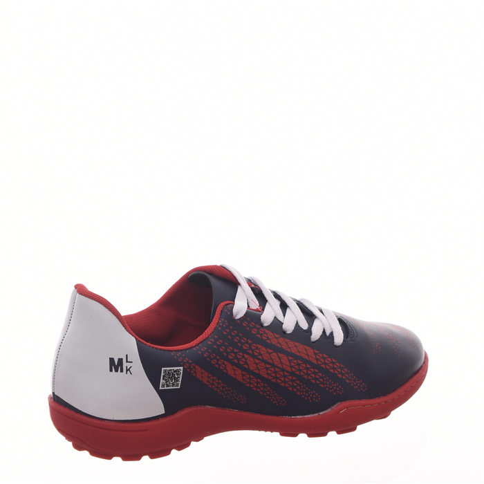 Chuteira Society Molekinho Azul Marinho e Vermelho