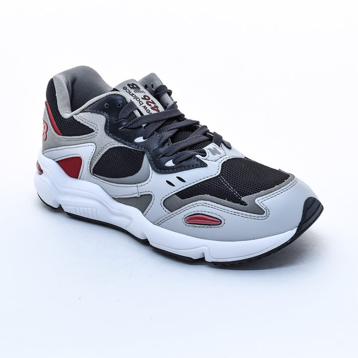 Tênis New Balance 426 com Recortes Coloridos Preto e Vermelho