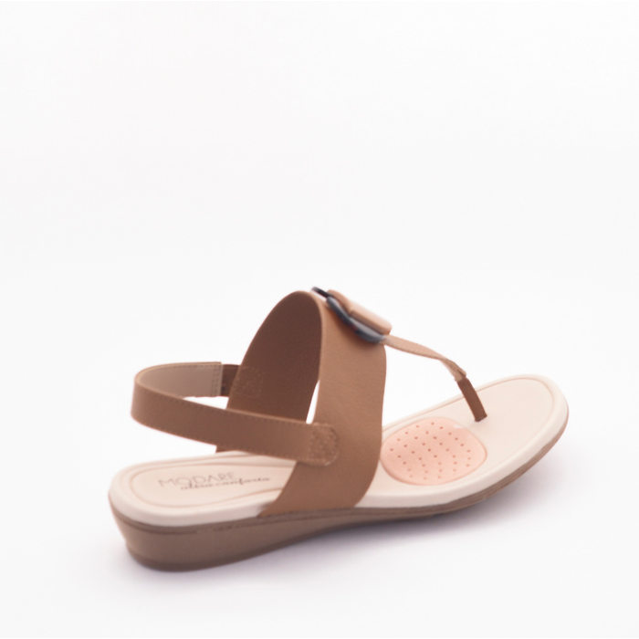 SANDÁLIA RASTEIRA MODARE ULTRA CONFORTO DETALHE FIVELA MARROM