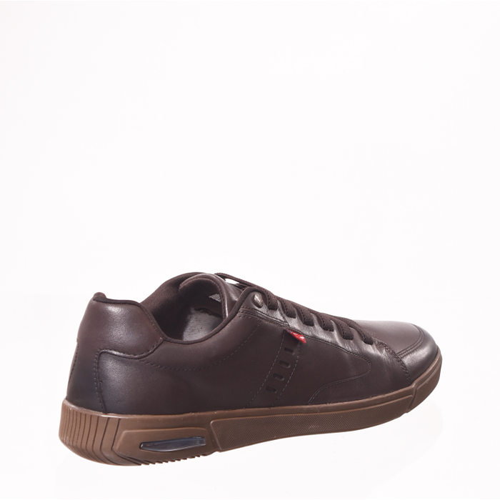 Sapatênis Ferracini Couro de Carneiro Max Float com Amortecedor em Gel Marrom