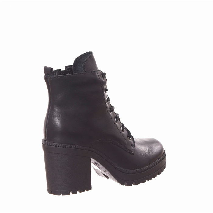 Bota Coturno Bottero Couro Solado Tratorado Preta