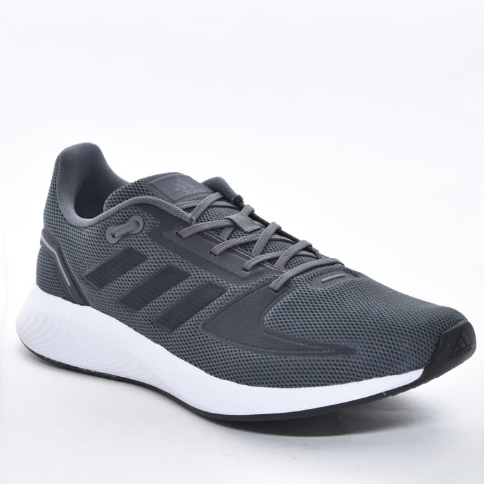 Tênis Jogger Adidas Runfalcon 2.0 Mesh com Recortes Emborrachado Solado Trabalhado Chumbo