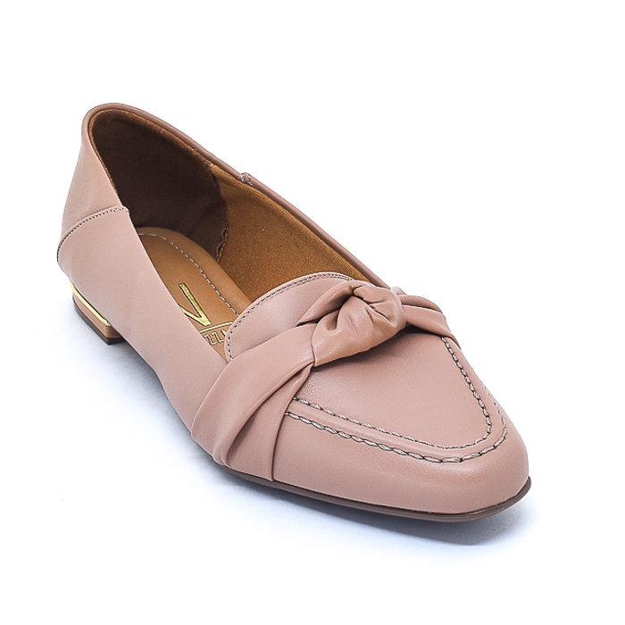 Sapato Mocassim Vizzano com Nó Nude