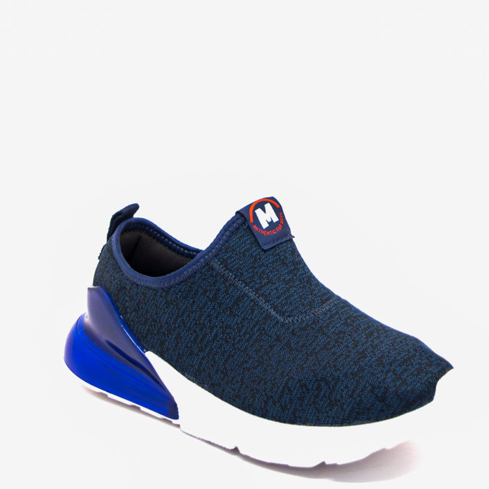 Tênis Jogger Molekinho Mesh com Gel Azul Marinho Mescla