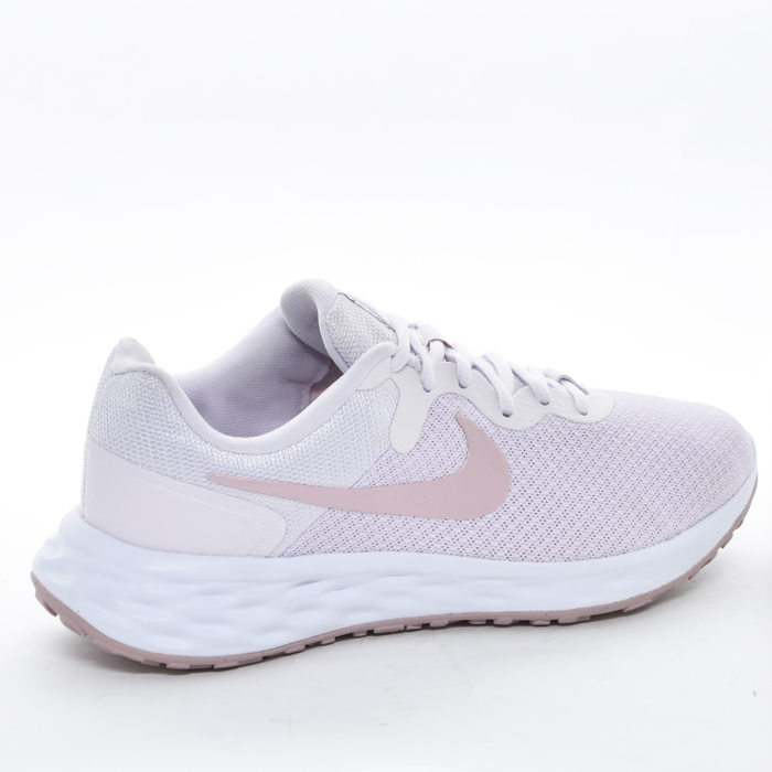 Tênis Nike Revolution 6 Move To Zero Mesh Aplicação Logo Solado Trabalhado Rosa Claro