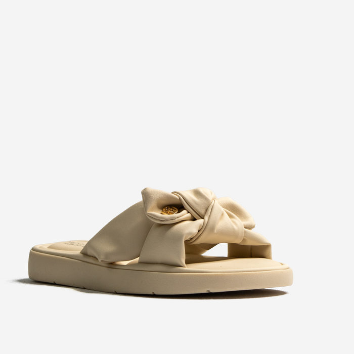 Chinelo Slide Modare Ultra Conforto Cabedal Laço Aplicação Logo Off White