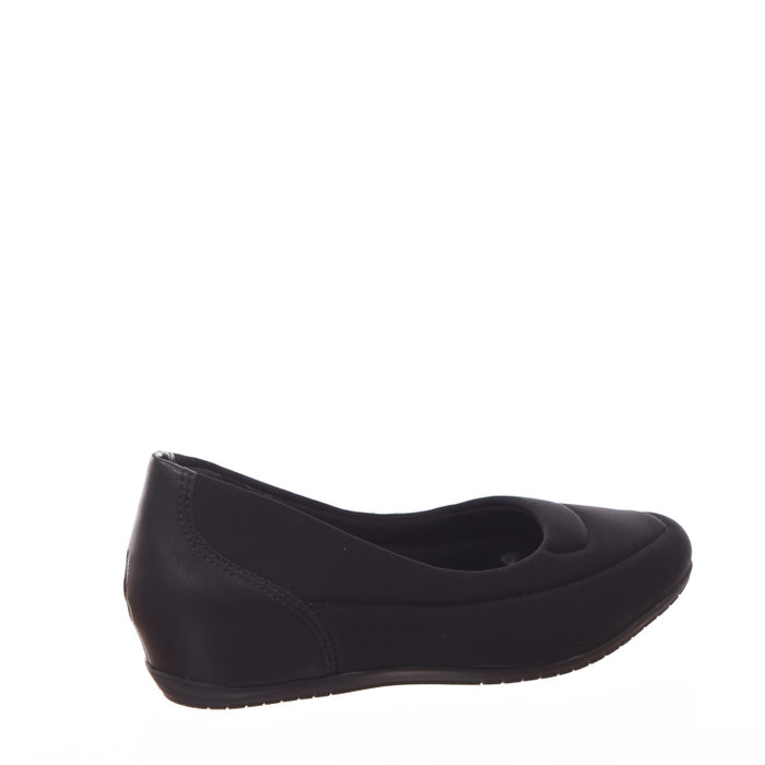 SAPATILHA COMFORTFLEX ULTRASOFT TODA DE LYCRA SALTO EMBUTIDO PRETA