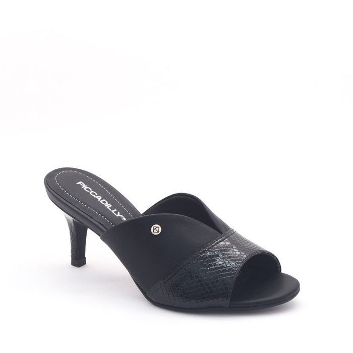 TAMANCO PICCADILLY SALTO FINO DETALHE CROCO PRETO