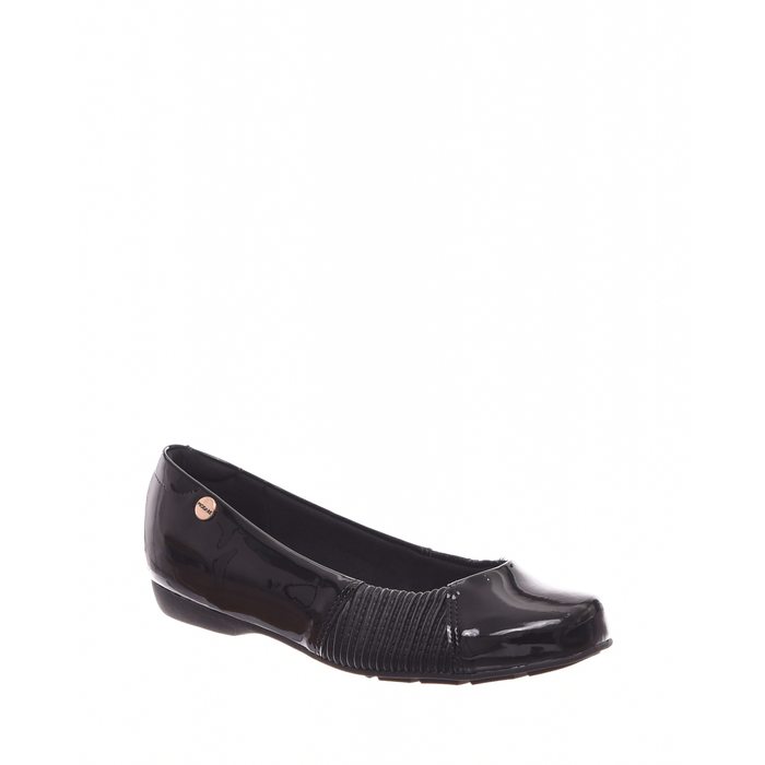 SAPATILHA MODARE ULTRA CONFORTO COM PROTETOR PARA JOANETE VERNIZ PRETA