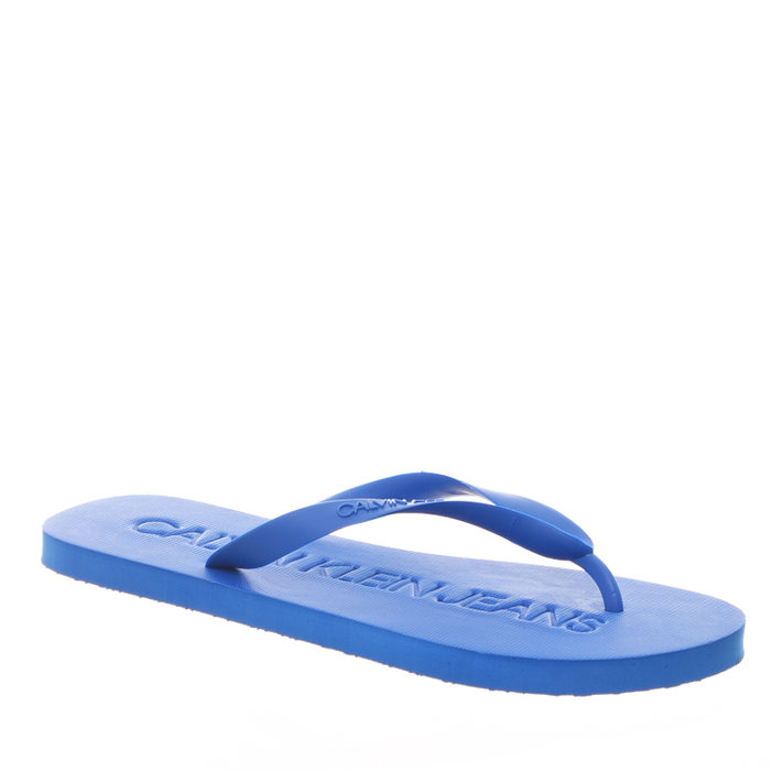 Chinelo Calvin Klein Estampa Logo Azul