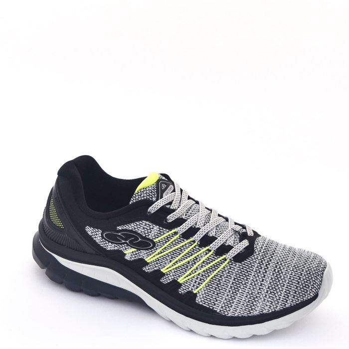 Tênis Olympikus Ultra Mesh Detalhe Zig Zag Cinza Mescla e Preto