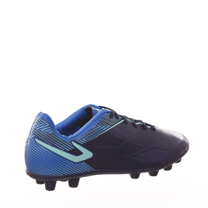 Chuteira Campo Topper Champion II Estampada Azul Marinho e Turquesa