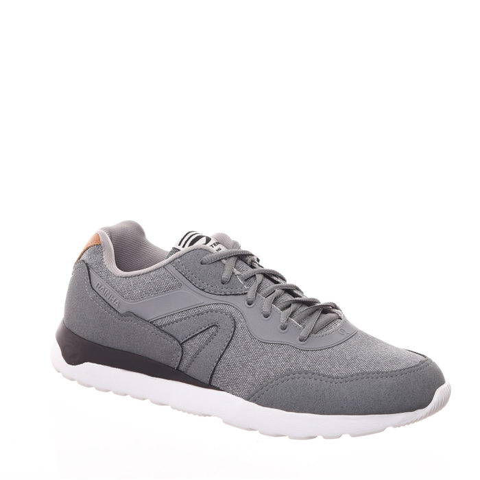Tênis Rainha System Casual 400 Tecido Detalhe Camurça com Amortecedor Cinza