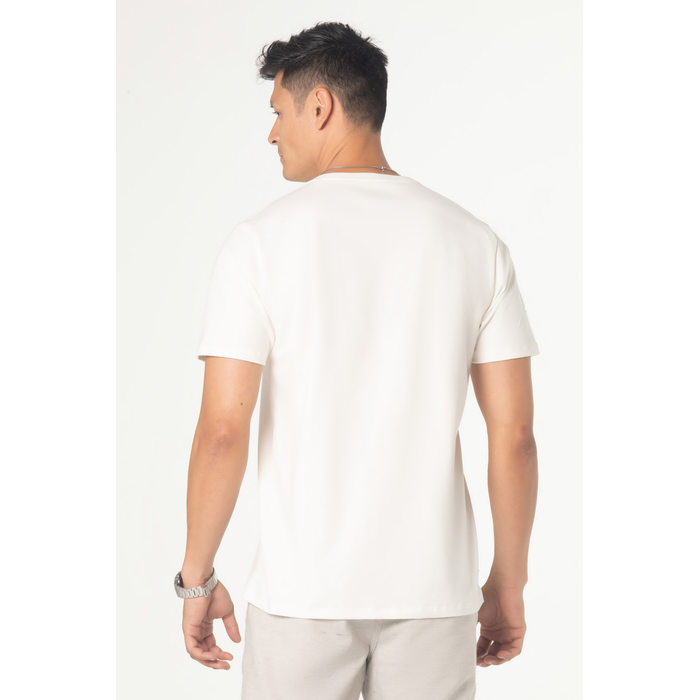 Camiseta Dlz Algodão Elastano Manga Curta Estampa Escrita Trabalhada Aplicação Logo Off White